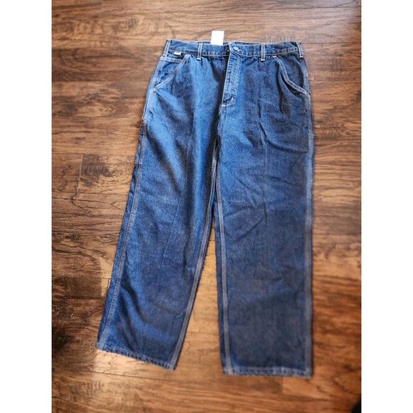 Carhartt Blue Jeans Pants HRC2 Flame Resistant size 38x30 Flame Resistant EUC! - Picture 1 of 6
